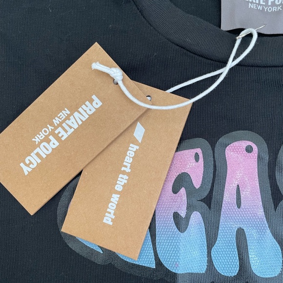 PRIVATE POLICY NEW YORK Pleasure Baby Tee Unisex NWT XL - Picture 2 of 9